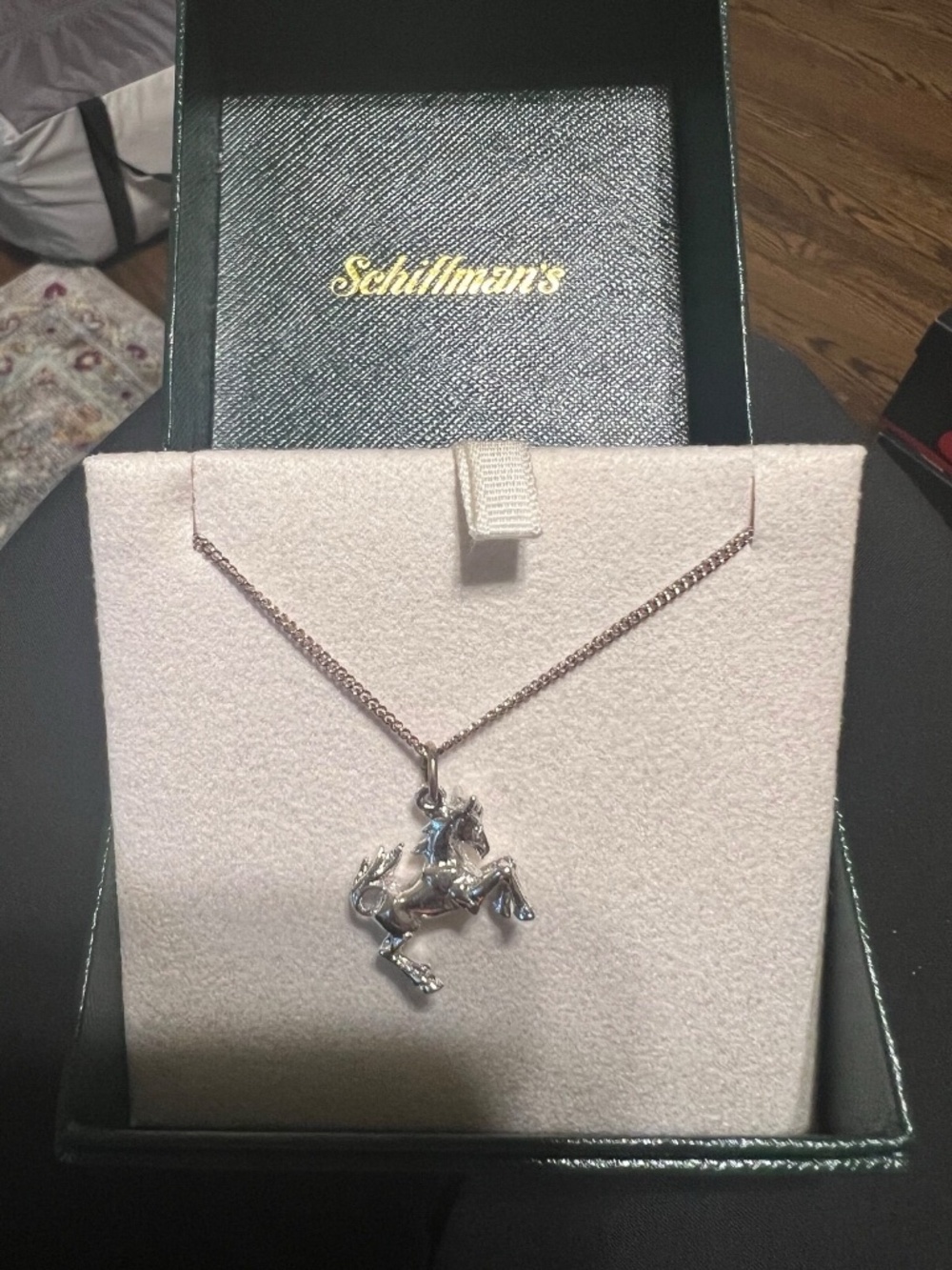 Silver Horse Necklace 16" Chain with Lobster Clasp - NEW